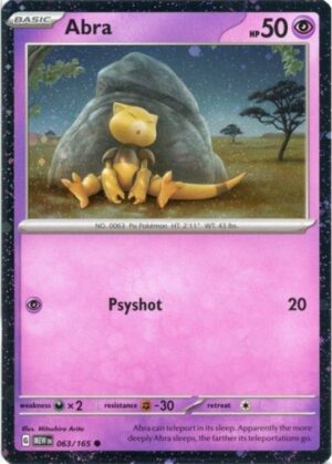 Abra - 063/165 - Cosmos Holo