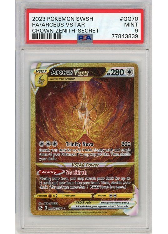 Arceus VSTAR GG70/GG70 PSA 9