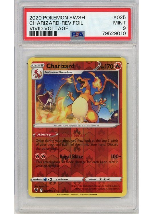 Charizard 025/185 Reverse Foil PSA 9