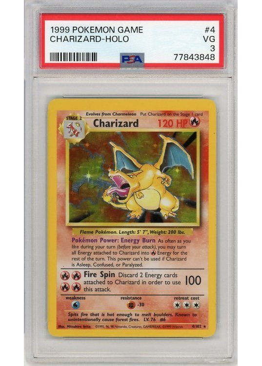 Charizard 4/102 PSA 3