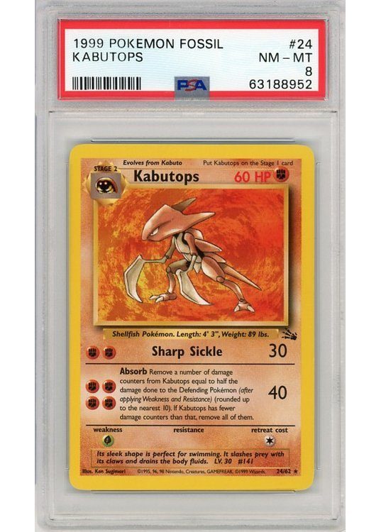 Kabutops 24/62 PSA 8