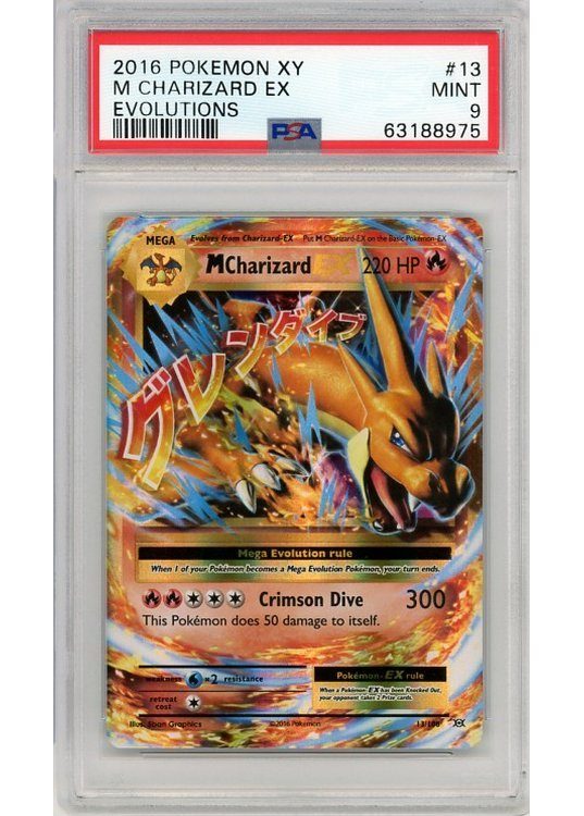 M Charizard EX PSA 9 - Gradede pokemon kort på Pokemons.dk