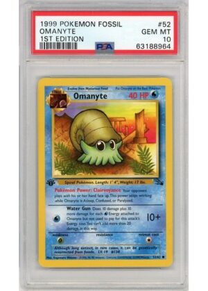 Omanyte 52/62 1st Edition PSA 10