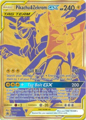 Pikachu & Zekrom GX - SM248 - JUMBOkort