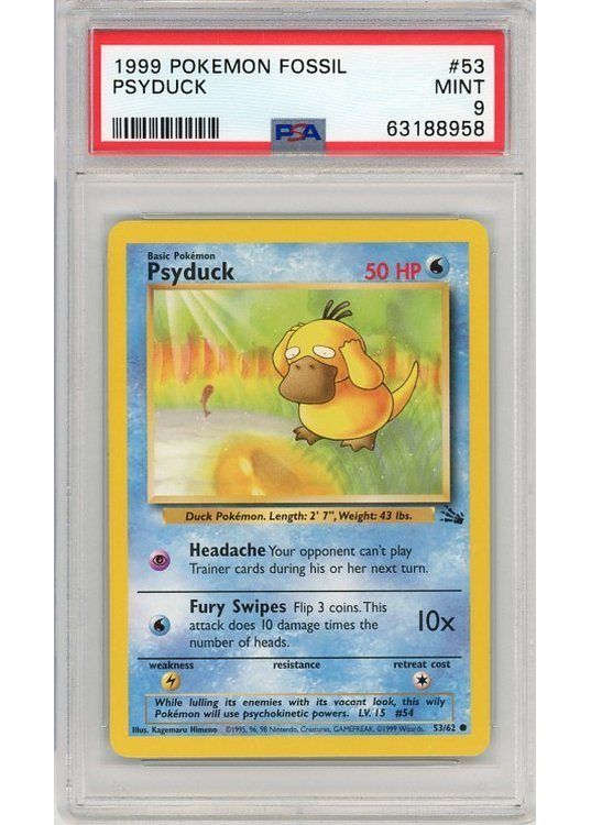 Psyduck 53/62 PSA 9