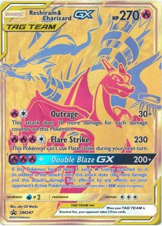 Reshiram & Charizard GX - SM247 - Pokemon Sun & Moon promo