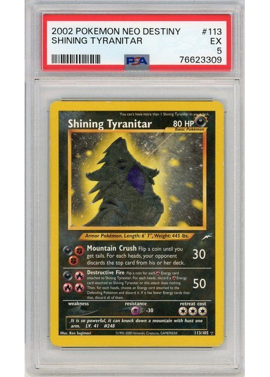 Shining Tyranitar 113/105 PSA 5