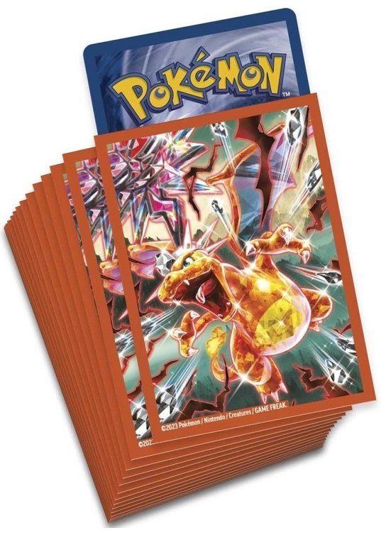 Tera Charizard Deck Protector Sleeves 65 stk. (66x91mm)