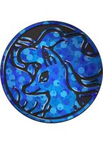 Alolan Ninetales Pokemon mønt (Blå - Bubbled Holo) - Almindelig