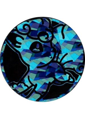 Alolan Vulpix Pokemon mønt (Blå - Cracked Ice Holo) - Stor