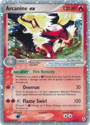 Arcanine ex - 83/92