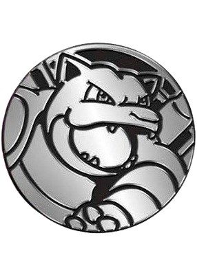 Blastoise Pokemon mønt (Sølv - Mirror Holo) - Stor