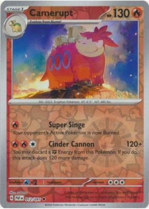 Camerupt - 012/091 - Reverse