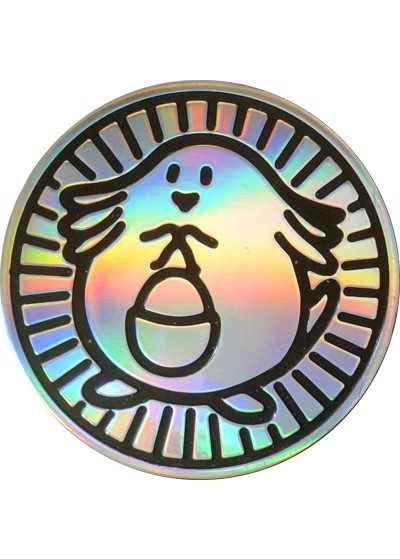 Chansey Pokemon mønt (Sølv - Rainbow Holo) - Almindelig