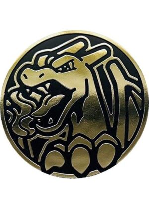 Charizard Pokemon mønt (Guld - Mirror Holo) - Stor