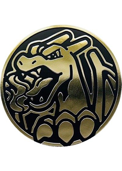 Charizard Pokemon mønt (Guld - Mirror Holo) - Stor