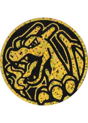 Charizard Pokemon mønt (Guld - Pixel Holo) - Stor