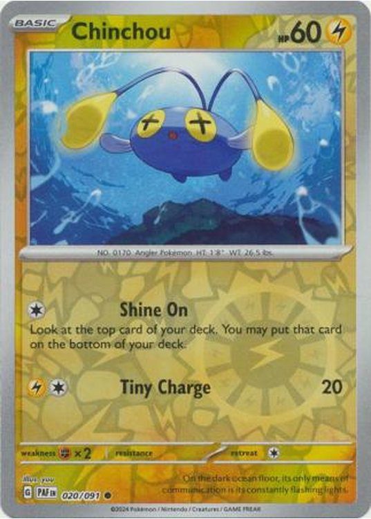 Chinchou - 020/091 - Reverse