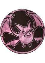 Crobat Pokemon mønt (Pink - Cracked Ice Holo) - Stor