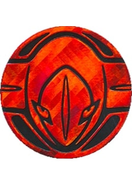 Deoxys Pokemon mønt (Rød - Pixel Holo) - Almindelig