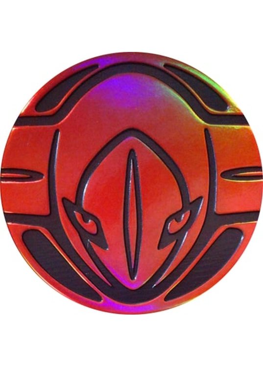 Deoxys Pokemon mønt (Rød - Rainbow Holo) - Almindelig