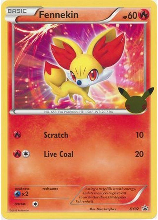 Fennekin – XY02 – 25 års jubilæum – JUMBOkort