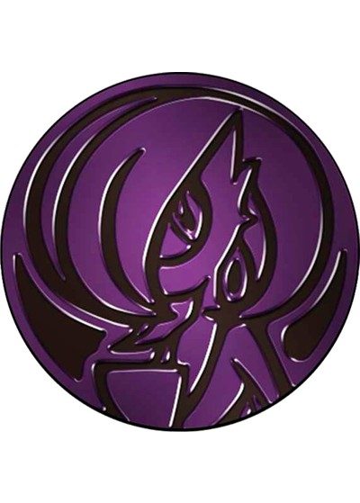 Gardevoir Pokemon mønt (Lilla - Mirror Holo) - Stor