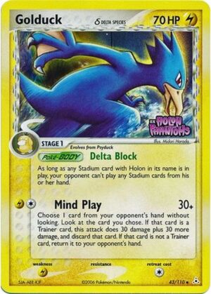 Golduck &delta; - 43/110 - Reverse