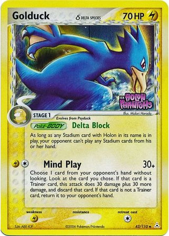 Golduck δ - 43/110 - Reverse