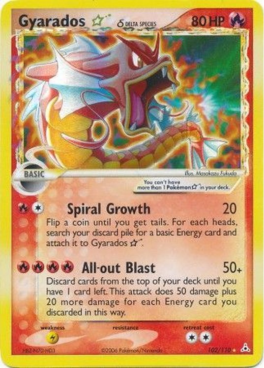 Gyarados * (Gold Star) &delta; - 102/110