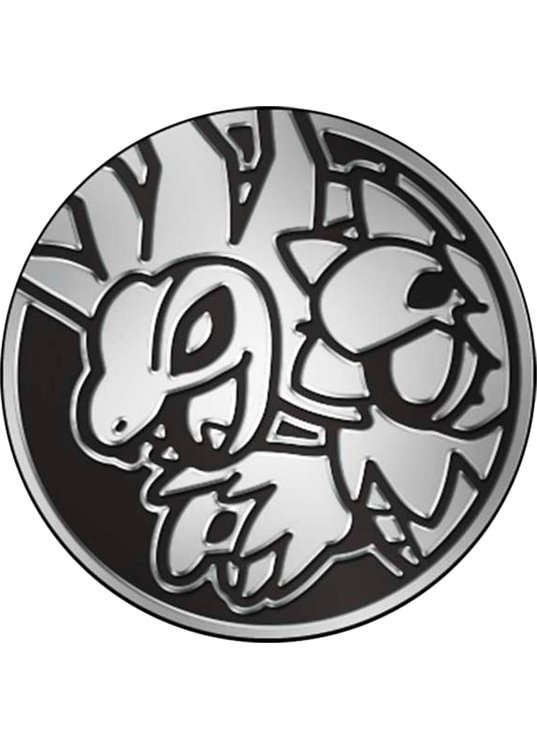 Hydreigon Pokemon mønt (Sølv - Mirror Holo) - Almindelig