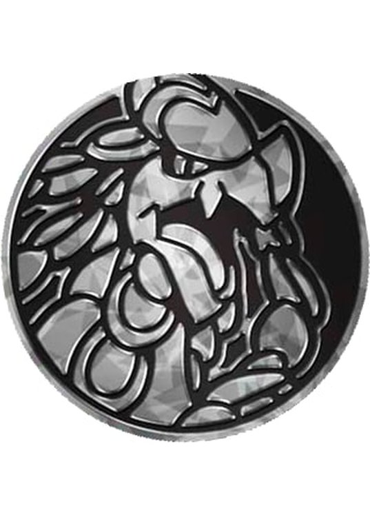 Kommo-o Pokemon mønt (Sølv – Cracked Ice Holo) – Almindelig
