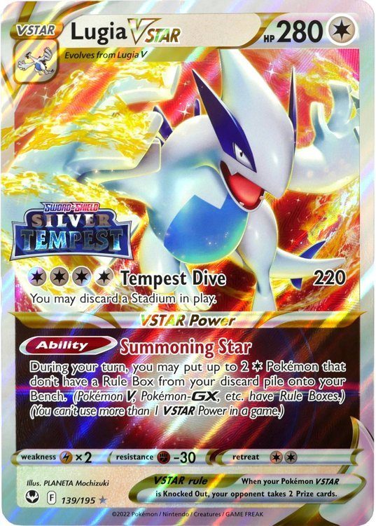 Lugia VSTAR - 139/195 - Silver Tempest Stamp - JUMBOkort