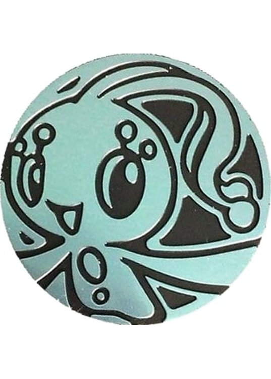 Manaphy Pokemon mønt (Blå - Mirror Holo) - Almindelig