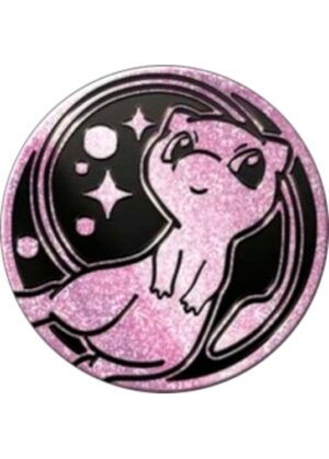Mew Pokemon mønt (Pink - Glitter Holo) - Stor