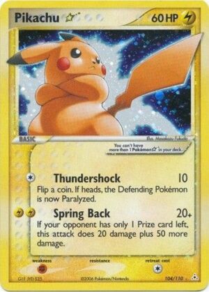 Pikachu * (Gold Star) - 104/110