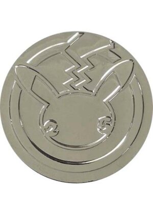 Pikachu Pokemon mønt (Sølv) - Almindelig