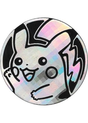 Pikachu Pokemon mønt (Sølv - Pixel Holo) - Almindelig