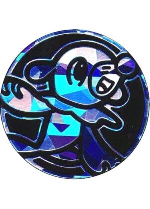 Popplio Pokemon mønt (Blå - Cracked Ice Holo) - Almindelig