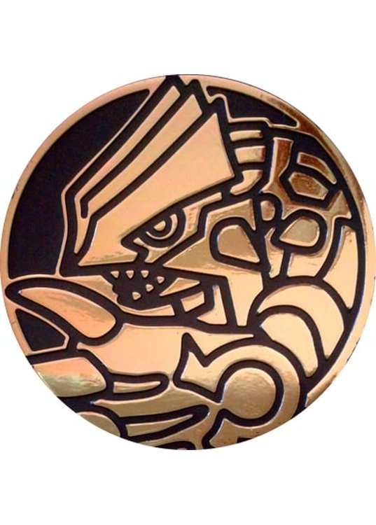 Primal Groudon Pokemon mønt (Guld - Mirror Holo) - Almindelig