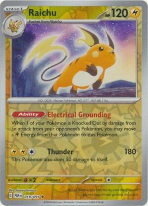 Raichu - 019/091 - Reverse