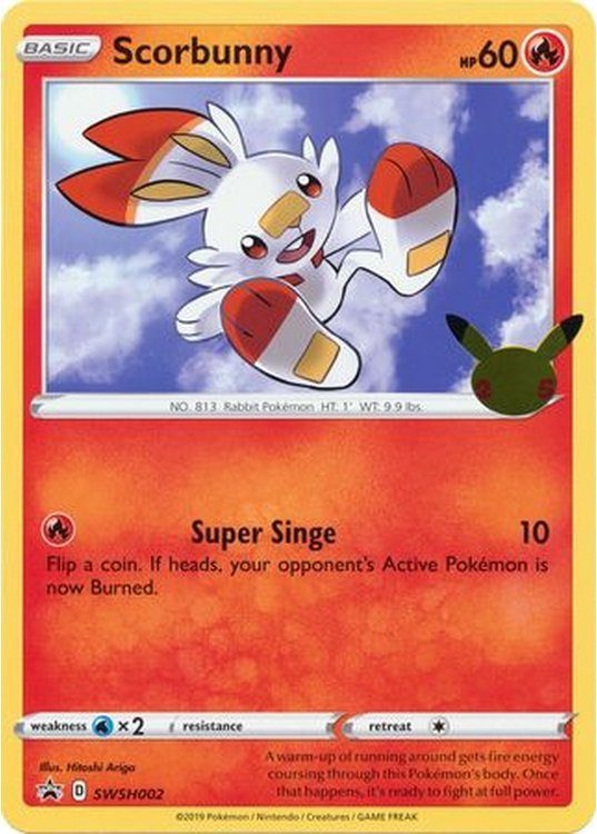 Scorbunny – SWSH002 – 25 års jubilæum – JUMBOkort