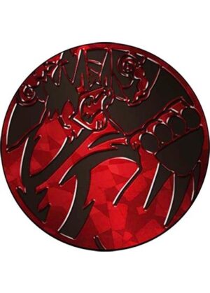 Single Strike Urshifu VMAX Pokemon mønt (Rød - Cracked Ice Holo) - Stor