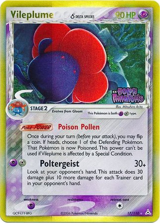 Vileplume &delta; - 17/110 - Reverse