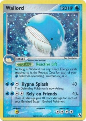 Wailord - 14/92 (Holo)