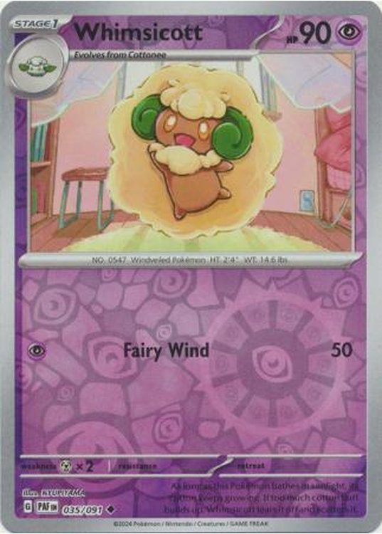 Whimsicott - 035/091 - Reverse