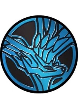 Xerneas Pokemon mønt (Blå - Mirror Holo) - Almindelig