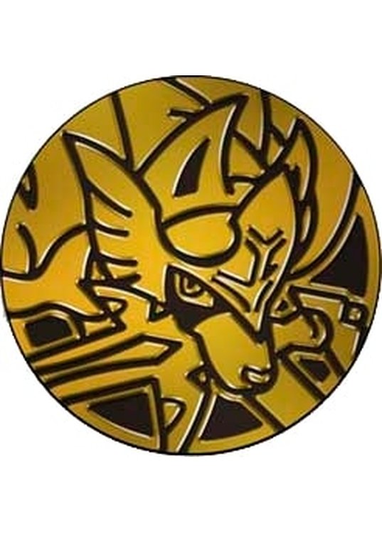 Zacian Pokemon mønt (Guld - Mirror Holo) - Almindelig