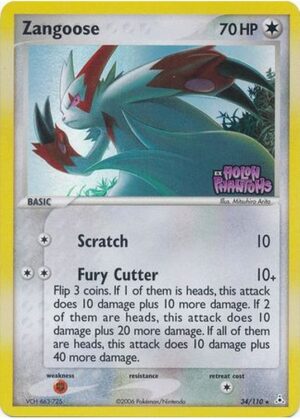 Zangoose - 34/110 - Reverse