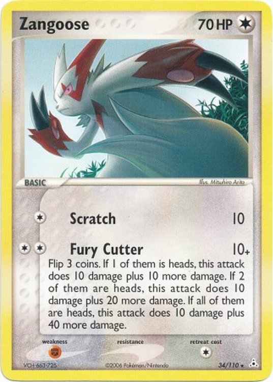 Zangoose - 34/110